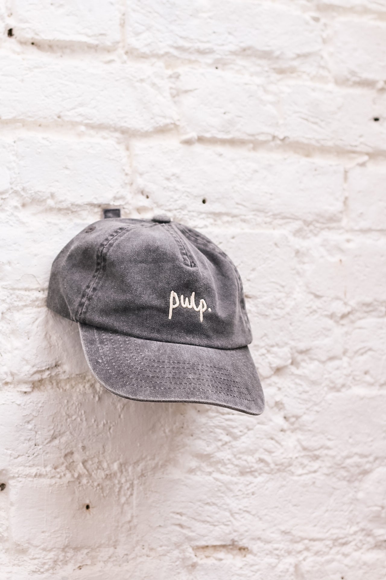 PULP Embroidered Brushed Cotton Cap | Vintage 5-Panel Cap