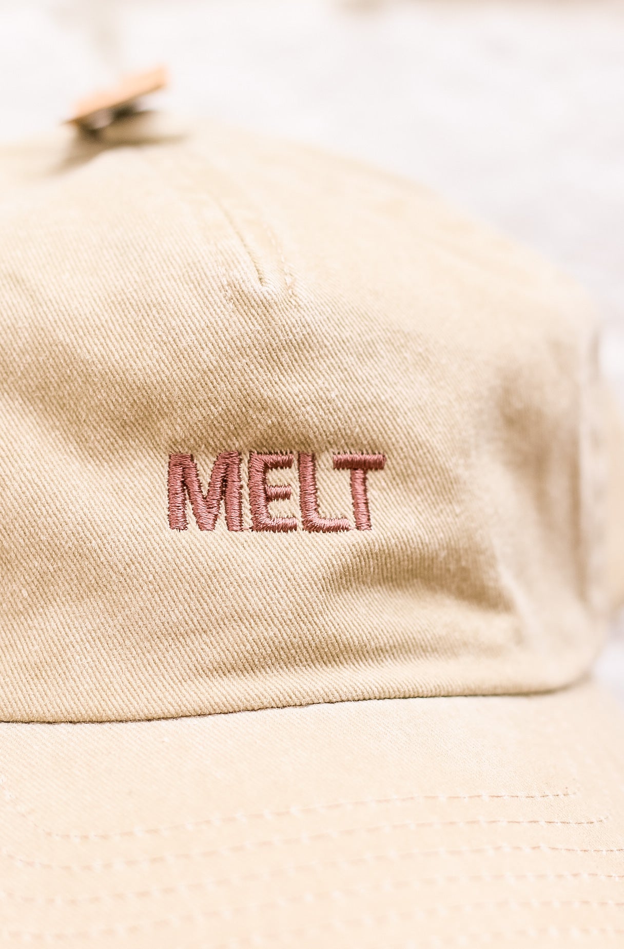 MELT Embroidered Brushed Cotton Cap | Vintage 5-Panel Cap