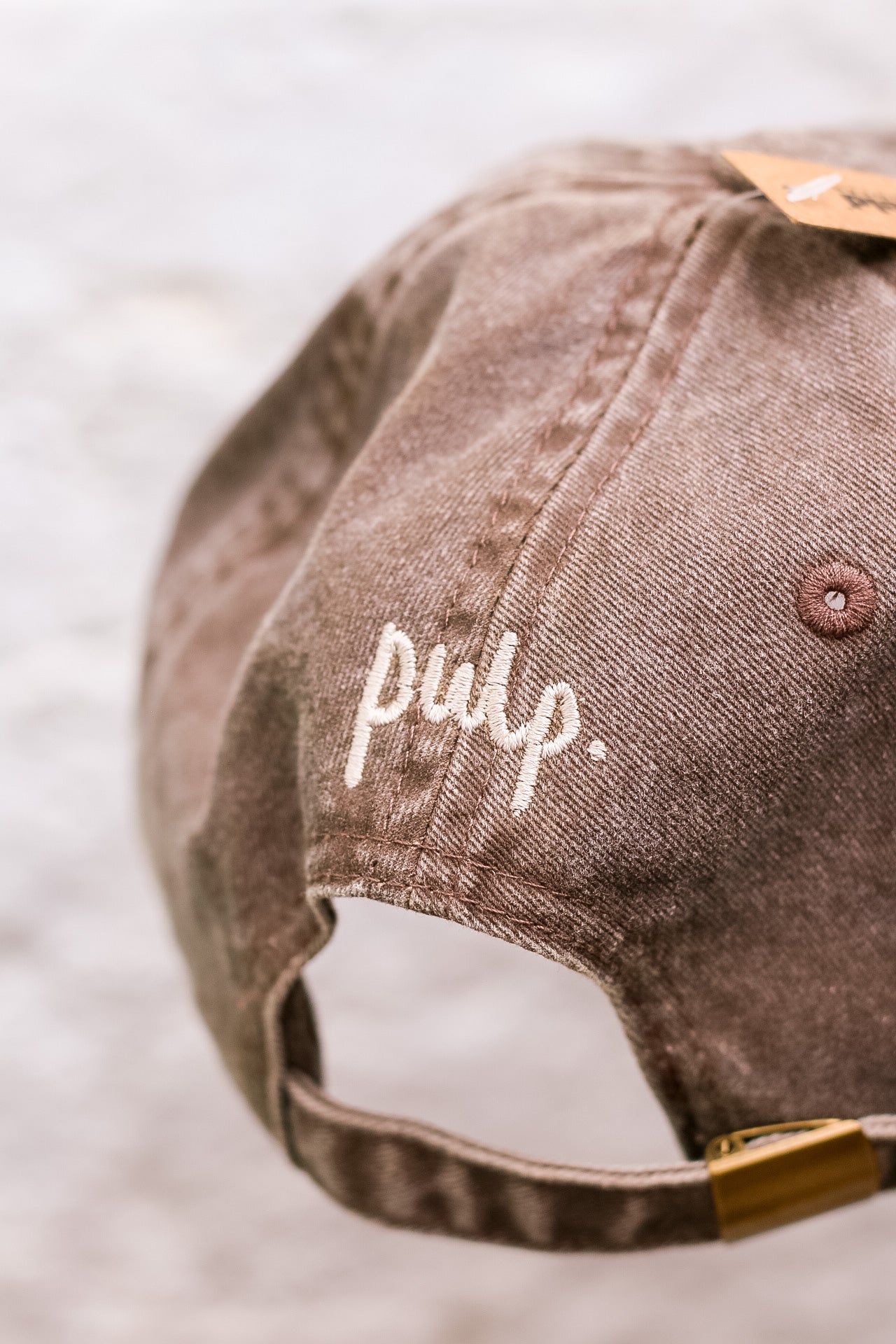 SCROLLSANT Embroidered Brushed Cotton Cap | Vintage 5-Panel Cap