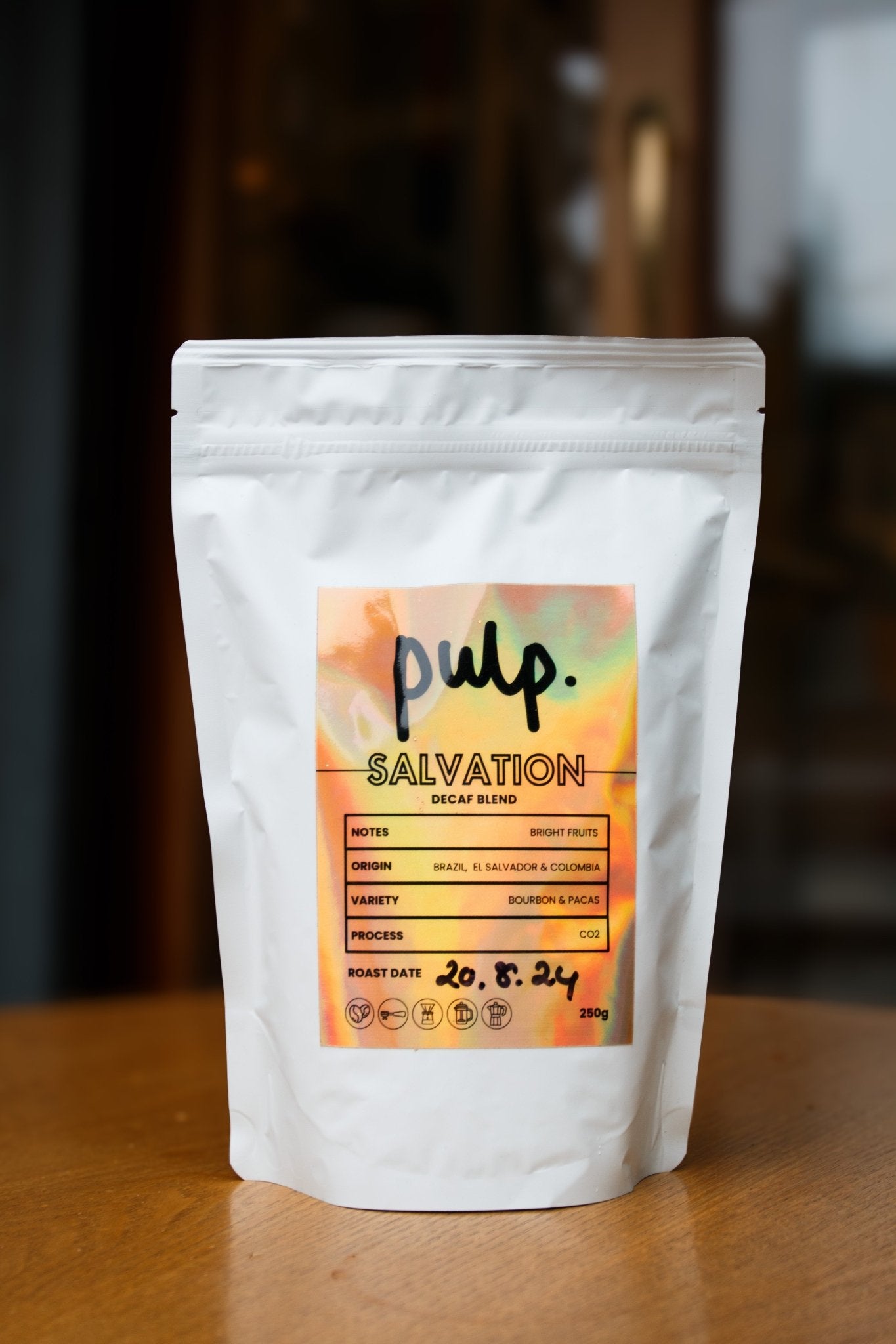 SALVATION DECAFF ESPRESSO BLEND - Pulp