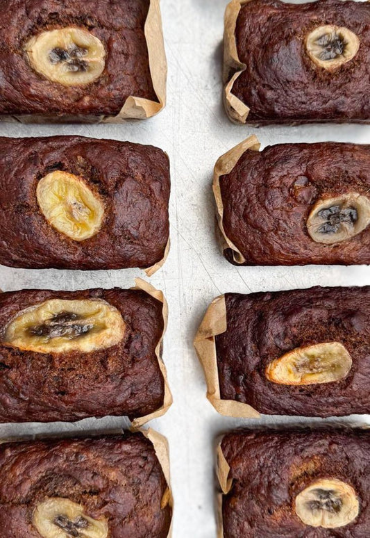 Mini Banana Bread Loaves (vegan) - Pulp