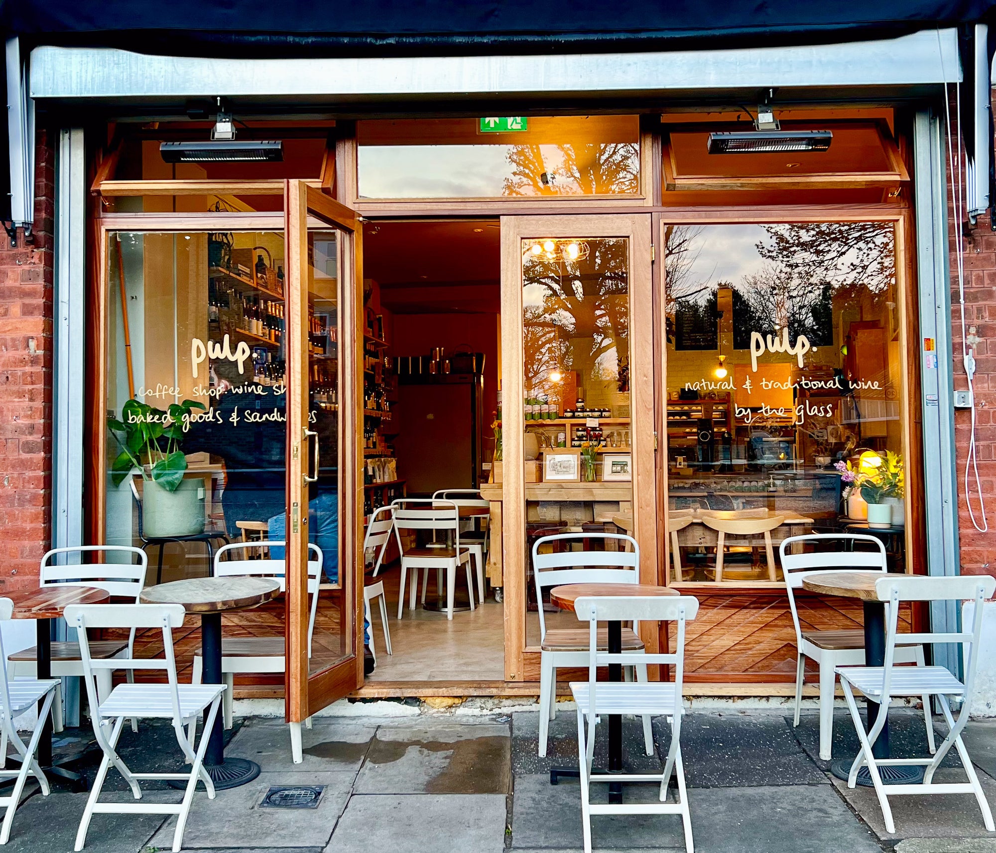 pulp coffee shop and café in Ealing with scrollsants, wine and specialty coffee