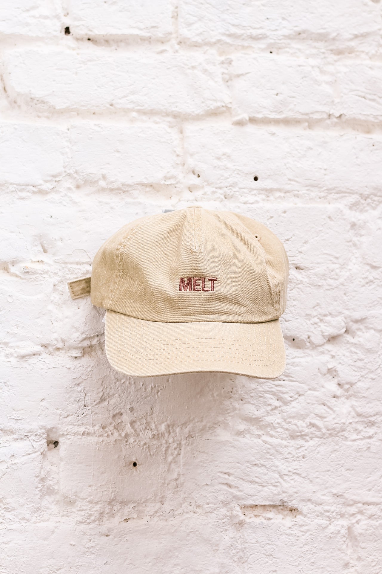 MELT Embroidered Brushed Cotton Cap | Vintage 5-Panel Cap