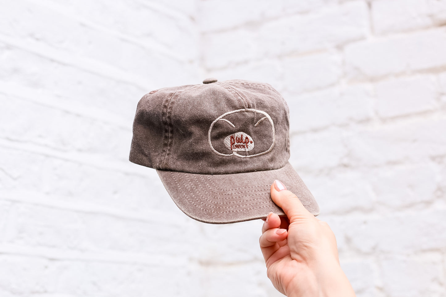 SCROLLSANT Embroidered Brushed Cotton Cap | Vintage 5-Panel Cap