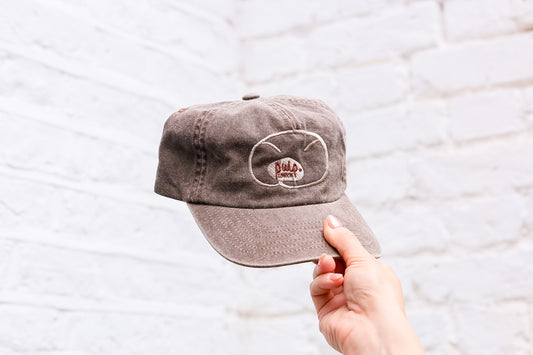 SCROLLSANT Embroidered Brushed Cotton Cap | Vintage 5-Panel Cap