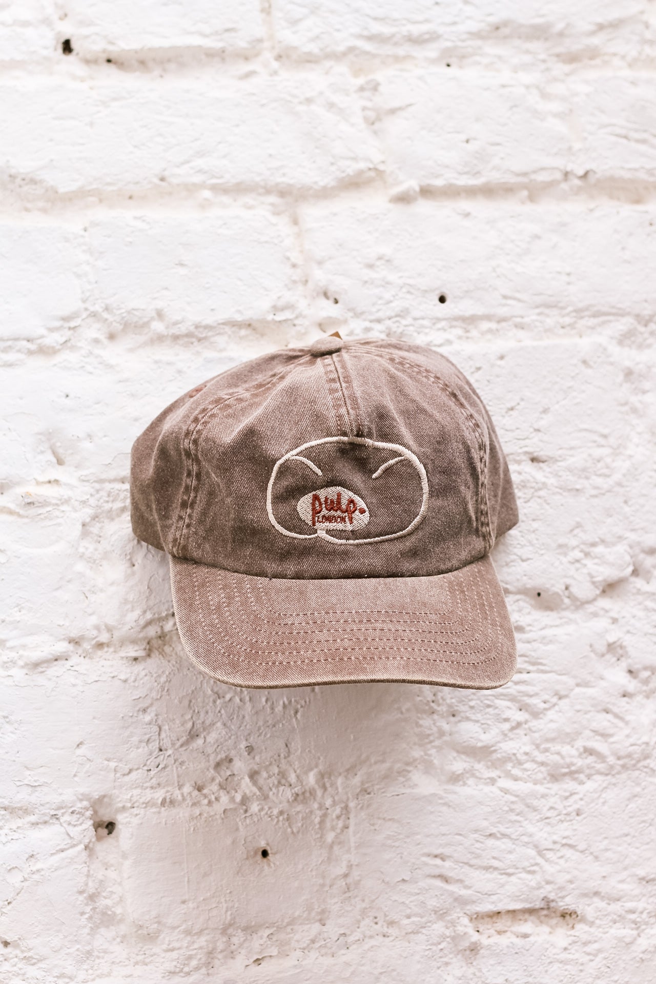 SCROLLSANT Embroidered Brushed Cotton Cap | Vintage 5-Panel Cap