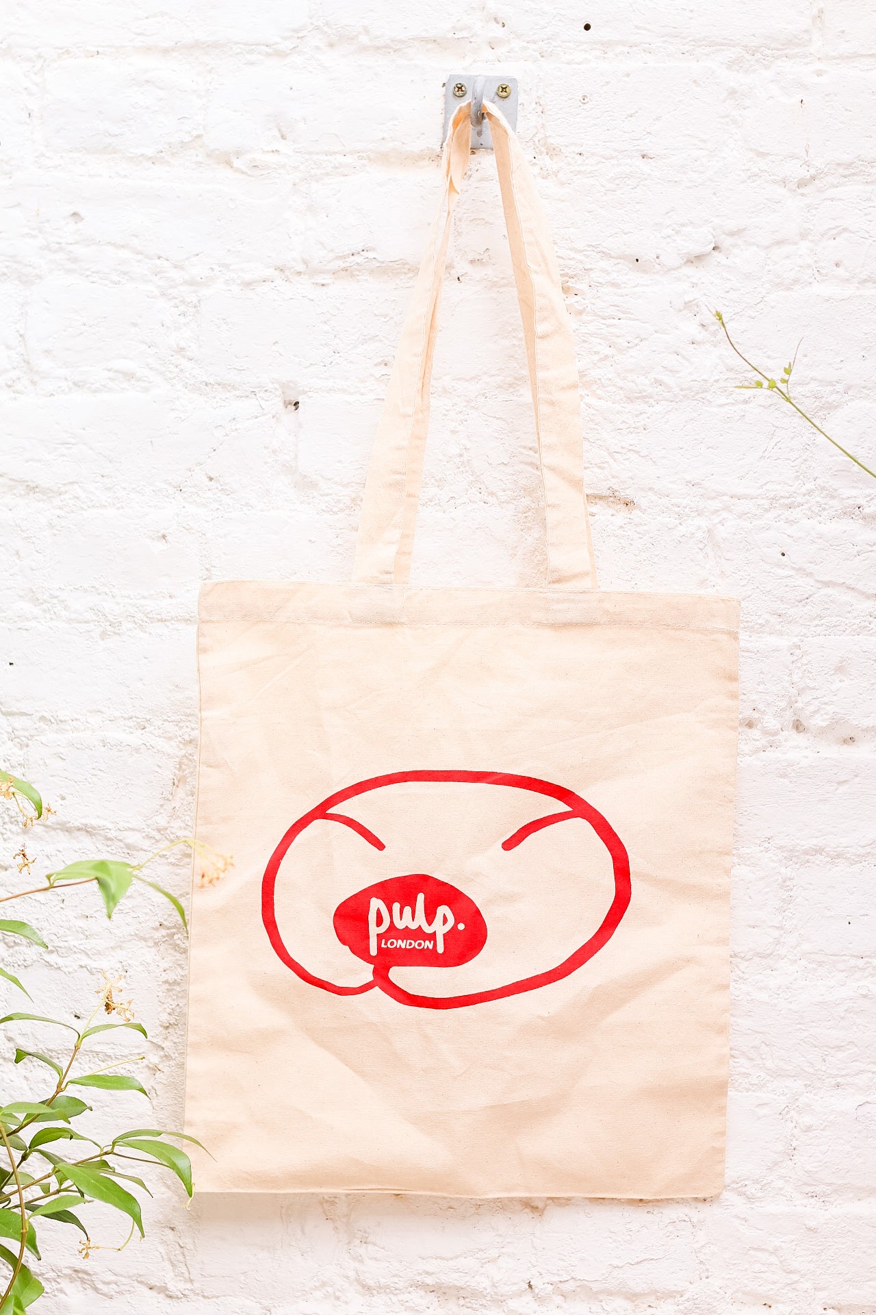 PULP Recycled Cotton Tote Bag with Scrollsant Design | Eco-Friendly Shopping Bag